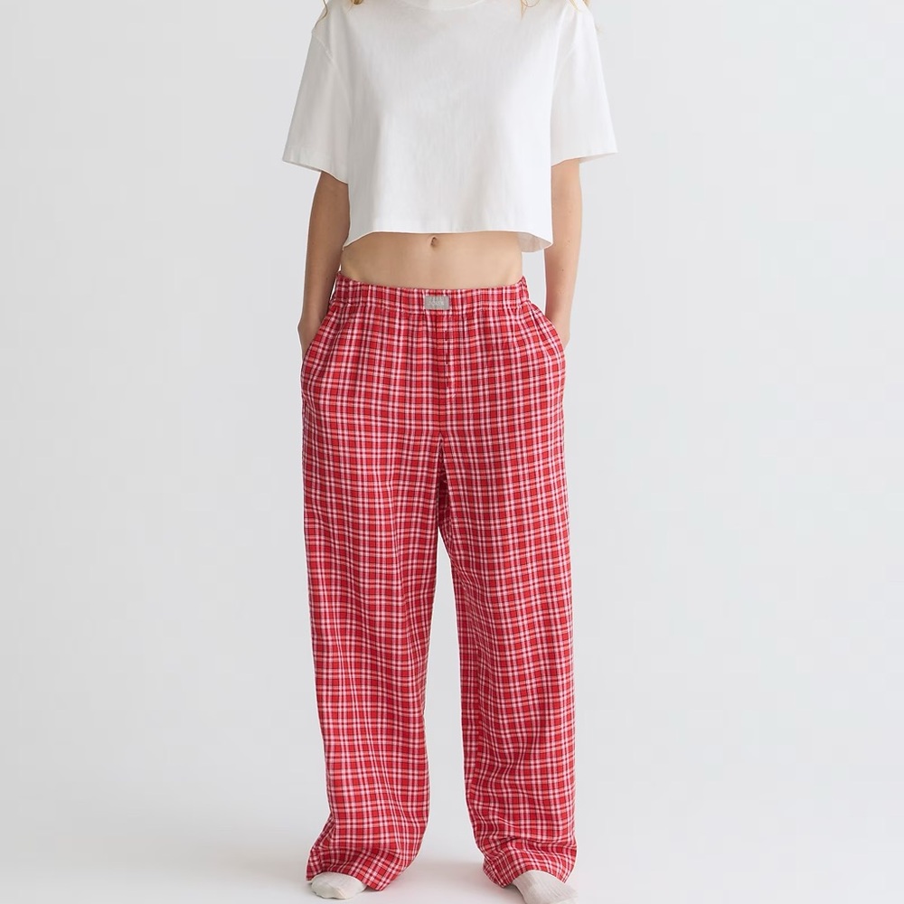 J.Crew Boxer Flannel Pajama Pant In Tartan For Women